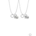 thumbnail image 2 of Delight Jewelry Silvertone Always My Sister Eternity Ring Mother & Daughter Heart Necklaces (Set of 2), 19"+2", 2 of 4