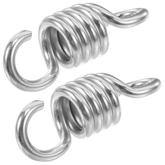 Pawsdot Heavy Duty Plated Silver Swing Spring for Porch and Patio Swings 2Pcs