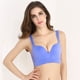 thumbnail image 2 of Sujetador Deportivo Push Up De Cobertura Total Sin Costuras Deep-V Morado Claro XL Sunnimix Sostén deportivo, 2 of 8