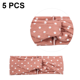 thumbnail image 2 of Bandas elásticas para la cabeza con estampado floral de lunares anchos, bandas para el cabello trenzadas con nudos cruzados, 2 of 5
