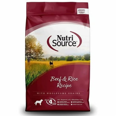 NutriSource Beef and Rice Dry Dog Food 26lb
