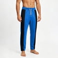 thumbnail image 4 of Maplenight Men's Athletic Track Pants with Side Striped Straight Leg Drawstring Elastic Waist Pant Relaxed Fit Open Bottom Sport Pant for Running Workout, 4 of 7