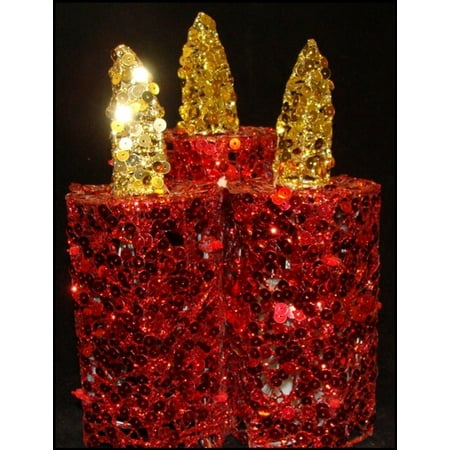 Gold Christmas Candle - 9