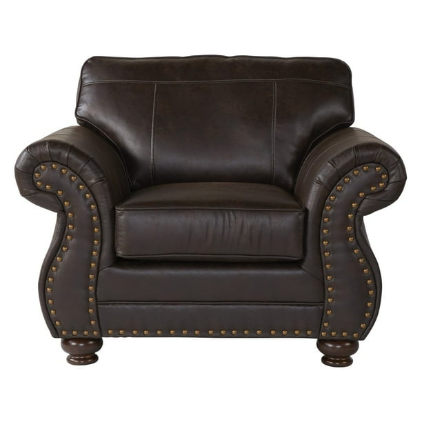 Roundhill Furniture Leinster Faux Leather Upholstered Accent Chair Com Roundhill Furniture Leinster Faux, Bristan Leather Sofa