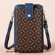 thumbnail image 1 of Bolsos para Teléfono con Pantalla Táctil para Mujer, Minibolsos Cruzados de Cuero para Teléfono Móvil, Cartera de Hombro con Ranuras para Tarjetas de Crédito, 1 of 3