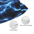 thumbnail image 3 of Fotbe Blue Lightning Funda de Almohada Decorativa Estilo Occidental, Lujo en Algodón, Fundas para Almohadas King, Cojín Estampado para Decoración del Hogar-16"x24", 3 of 6