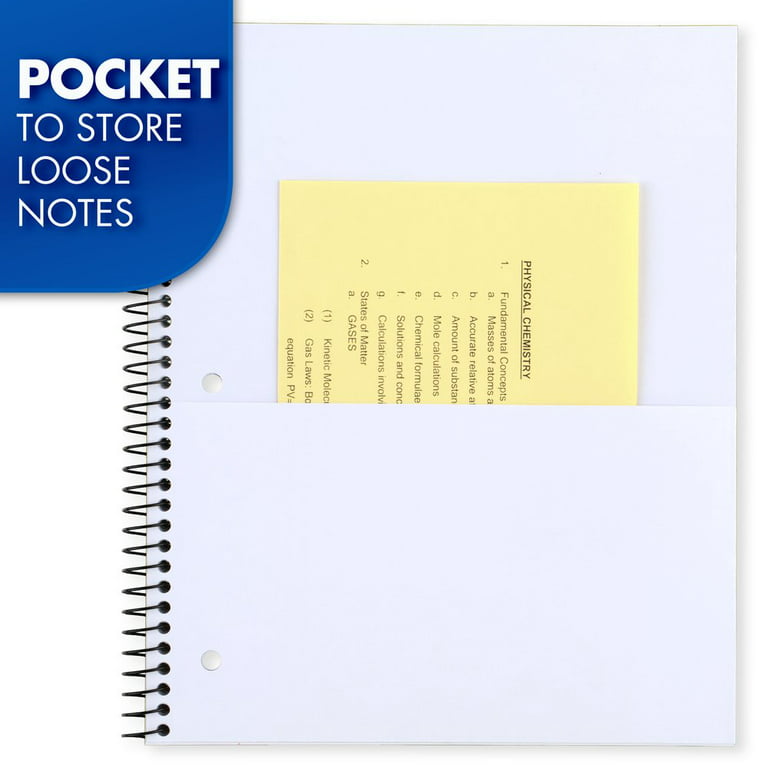 Nicpro 8.5” x 11” Notebook, College Ruled Notebook Journal for Women M