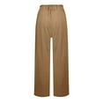 thumbnail image 5 of XINXIAOO Womens Trousers Casual Pants for Women Brown Baggy Pants Women Lounge Pants for Women Elastic Pants for Women with Pockets Womens Fall Pants, 5 of 5