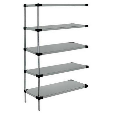 

Stainless Steel 5 Solid Shelf Add-On Kit - 24 x 72 x 63 in.