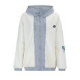thumbnail image 1 of Gibobby Sudadera oversize mujer, Sudadera con Capucha Eco Fleece Sudadera con Capucha para Mujer(Blanco,CH), 1 of 4