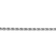 thumbnail image 2 of Auriga Fine Jewelry 14K White Gold 4mm Diamond-cut Rope Chain Bracelet 7 inch for Women, 2 of 6