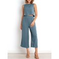 thumbnail image 4 of Mono de lino de verano ANRABESS de 2 piezas para mujer, 4 of 9