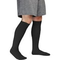 thumbnail image 6 of 6 Pairs Men's Athletic Sport Tube Socks 10-15 Over the Calf - Big & Tall 10-15 Big & Tall Over-the-Calf (31") Black (31"), 6 of 7