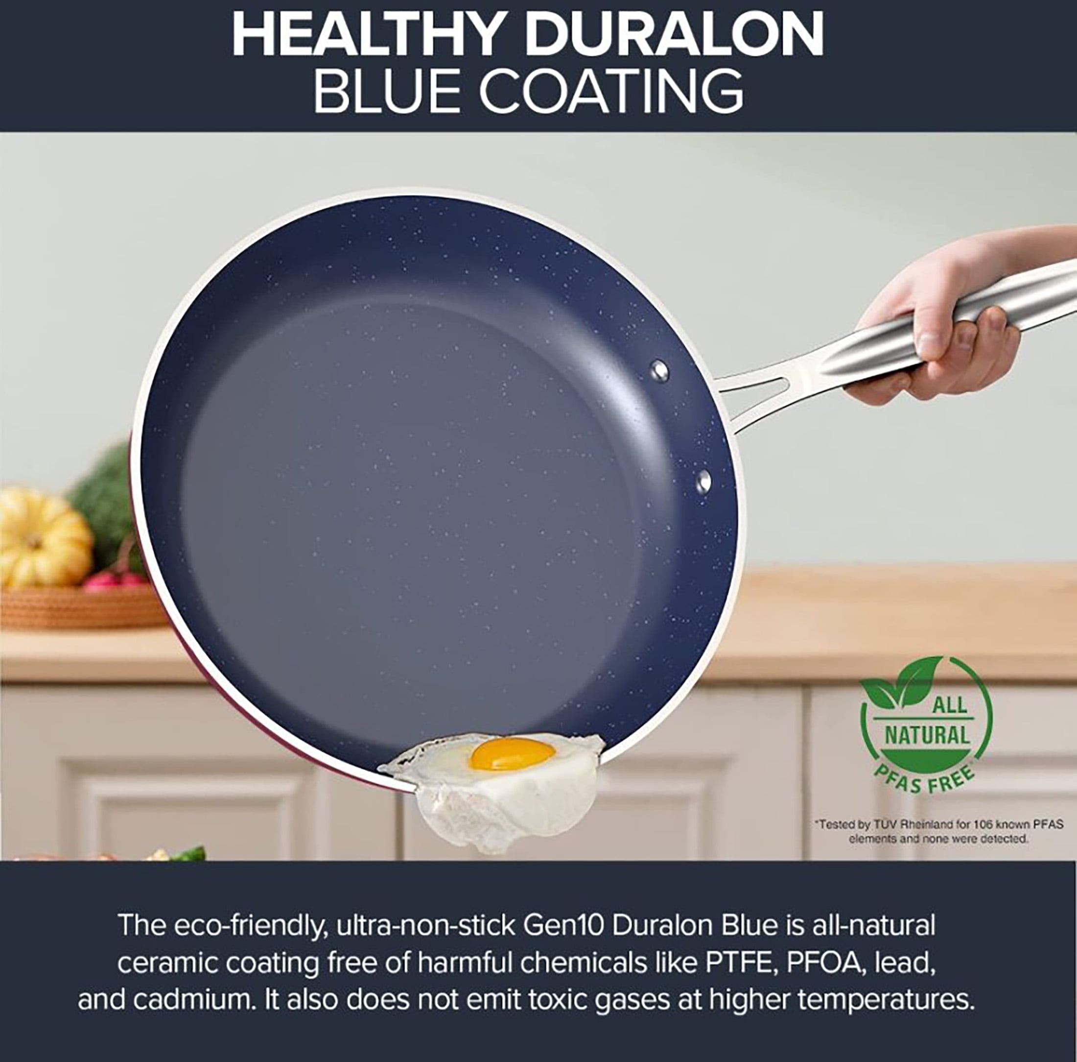 Nuwave 13pc Lux Pots and Pans Set Ultra Nonstick, Healthy G10 Duralon Ceramic Coating Forged Lightweight Cookware Set, Stay-Cool Handles, Works on All Cooktops & Oven, Avocado