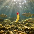 thumbnail image 4 of Soft Plastic Fishing Lures Fishing Soft Plastic Lures Bionic Fishing Lure 0.8 Inch Red Imitation Maggot Grub Bait Freshwater Fishing Lures for Trout Crappie Panfish 1 Piece, 4 of 6