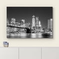 thumbnail image 3 of Aaheei Black White Manhattan Skyline Brooklyn Bridge - Canvas Art Home Art, 3 of 3
