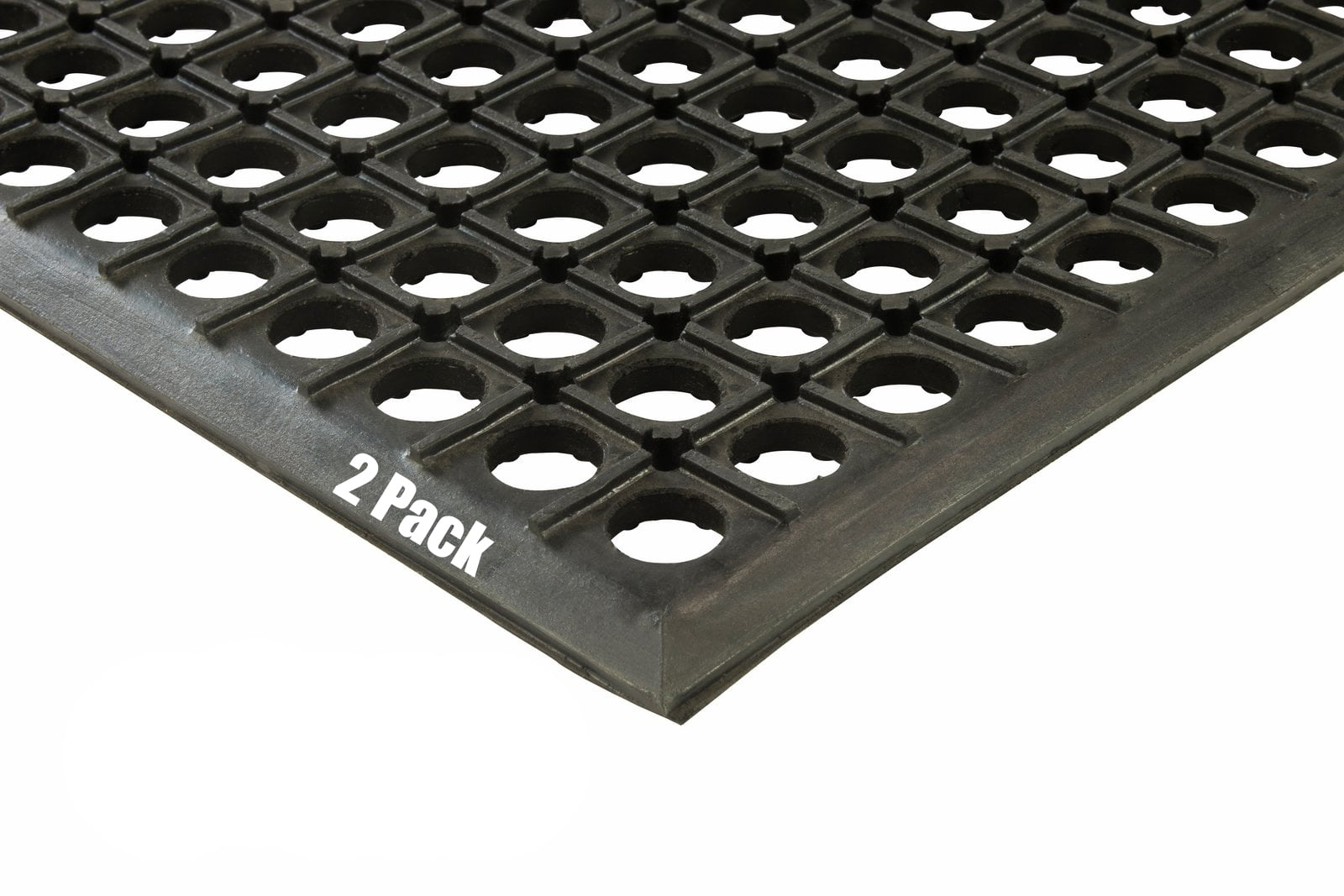 Erie Tools® 3x5 Black Rubber Drainage Floor Mat 36" x 60" AntiFatigue