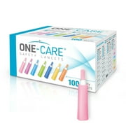 ONE-CARE Safety Lancets, Contact-Activated, 30G x 1.5mm, 100/bx, Sterile, Single-Use, Preloaded, Gentle for Comfortable Testing