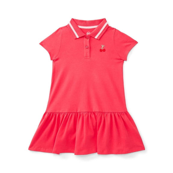Wonder Nation Toddler Girls Collared Athletic Dress, Sizes 12M-5T