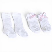 MBD 18 Inch Doll Socks- Knit Diamond Pattern Fits 18 Inch Kennedy and Friends Dolls