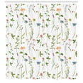 thumbnail image 3 of Ambesonne Floral Shower Curtain, Herb Flowers Watercolors, 69"Wx70"L, Multicolor, 3 of 3