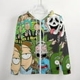 thumbnail image 4 of Rick And Morty Zip Up Hoodies Unisex Realistic 3D Print Sweatshirt Long Sleeve Hooded Jacket Coat 4XL, 4 of 8