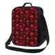 thumbnail image 1 of Fotbe Red Skulls Lonchera Bolsa de Almuerzo para Hombres y Mujeres, Lonchera de Gran Capacidad, Bolsa de Almuerzo Reutilizable, Bolsa Térmica Aislante, 1 of 7