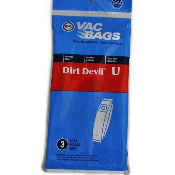 Royal Dirt Devil Type U Upright Vacuum Cleaner Bags, DVC Replacement Brand