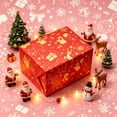 thumbnail image 7 of YFTDEF Vintage Christmas Kraft Wrapping Paper, Assorted Holiday Designs, Eco-Friendly Thick Paper, Perfect for Gift Wrapping and Crafts, Ideal for Christmas and Special Occasions, 7 of 7
