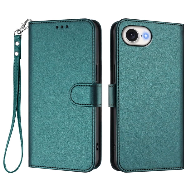 Funda Cartera GANGXUN para iPhone 16e – Cierre Magnético, Protección RFID, Correa Desmontable, Compatible con Carga Inalámbrica