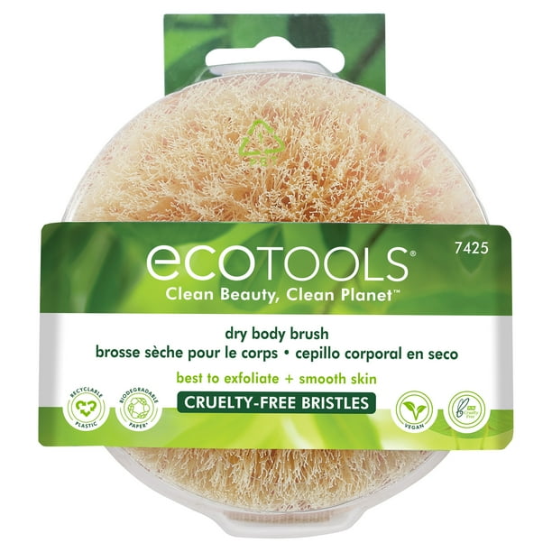 EcoTools Body Exfoliating and Detoxifying Dry Brush, Pink, Single