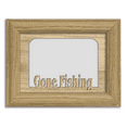 thumbnail image 1 of Gone Fishing Tabletop Picture Frame - Holds 4x6 Photo - Multiple Color Options, 1 of 5