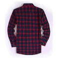 thumbnail image 2 of Damipow Mens Button Down Shirt Regular Fit Long Sleeve Plaid Flannel Casual Shirts,HS12157-2-S, 2 of 5