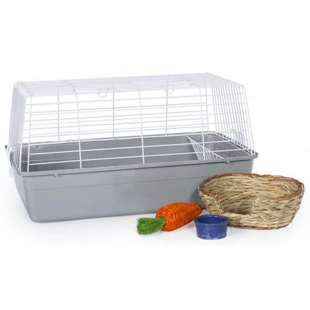 UPC: 0048081035276 | Prevue Pet Products PP-527-KIT Bella Rabbit Cage Kit – White & Grey – Medium