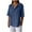Navy, variant on Admvng Short Sleeve Shirts For Women Collar Cotton And Linen Button Shirt Casual Short Sleeve with Pocket S-2XL