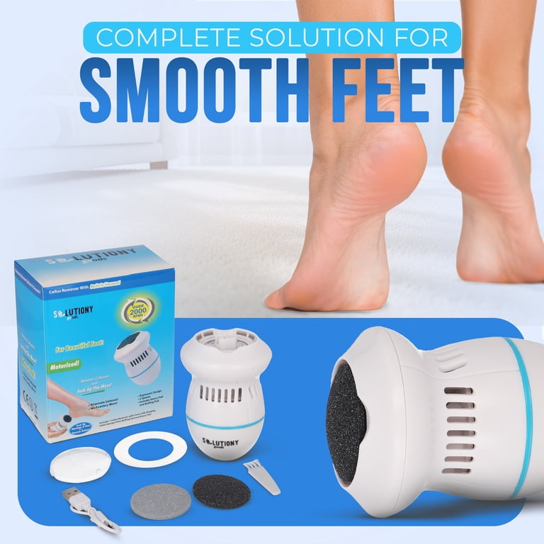 SOLUTIONYgoods Electric Foot Callus Remover USB Rechargeable with
