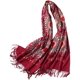 thumbnail image 1 of Bufanda chal extragrande bordada para mujer - Rojo vino, 1 of 5