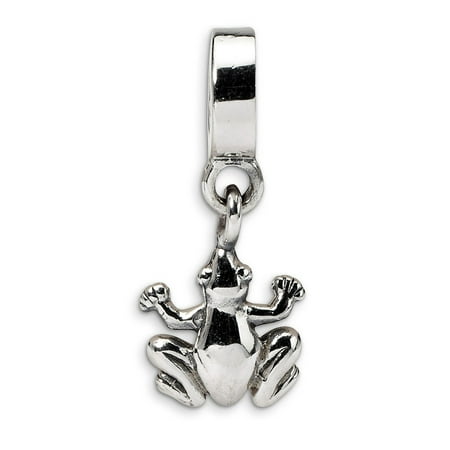 - Sterling Silver Reflections Frog Dangle Bead