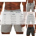thumbnail image 3 of Men's Casual Sweat Shorts 7 Inch, Elastic Waist Drawstring Gym Shorts with Zipper Pockets, Soft Breathable Workout & Lounge Shorts Gray, 3 of 9