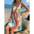 thumbnail image 5 of AELand Women's Dresses , Round Neck Sleeveless Random Printed Tie Dye Tank Dresses,,S~XXL, 5 of 7