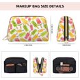 thumbnail image 2 of Popsicle pattern Makeup Bag, Leather Waterproof Travel Toiletry Bag, Large Capacity Cosmetic Bag Make up Bags Organizer fro Travel Size Toiletries Women Girls, 2 of 4