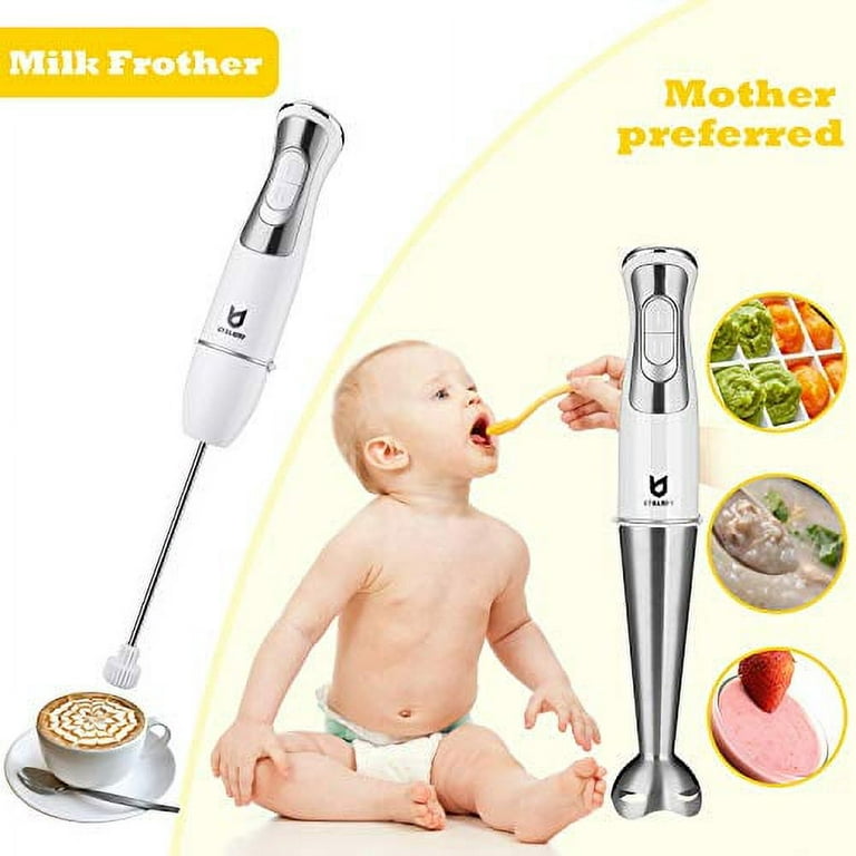 Cordless Hand Blender, UTALENT Variable Speed Immersion Blender handheld  Rechargeable, with Fast Charger, Egg Whisk, for Smoothies, Milkshakes,  Hummus and Soups… in 2023