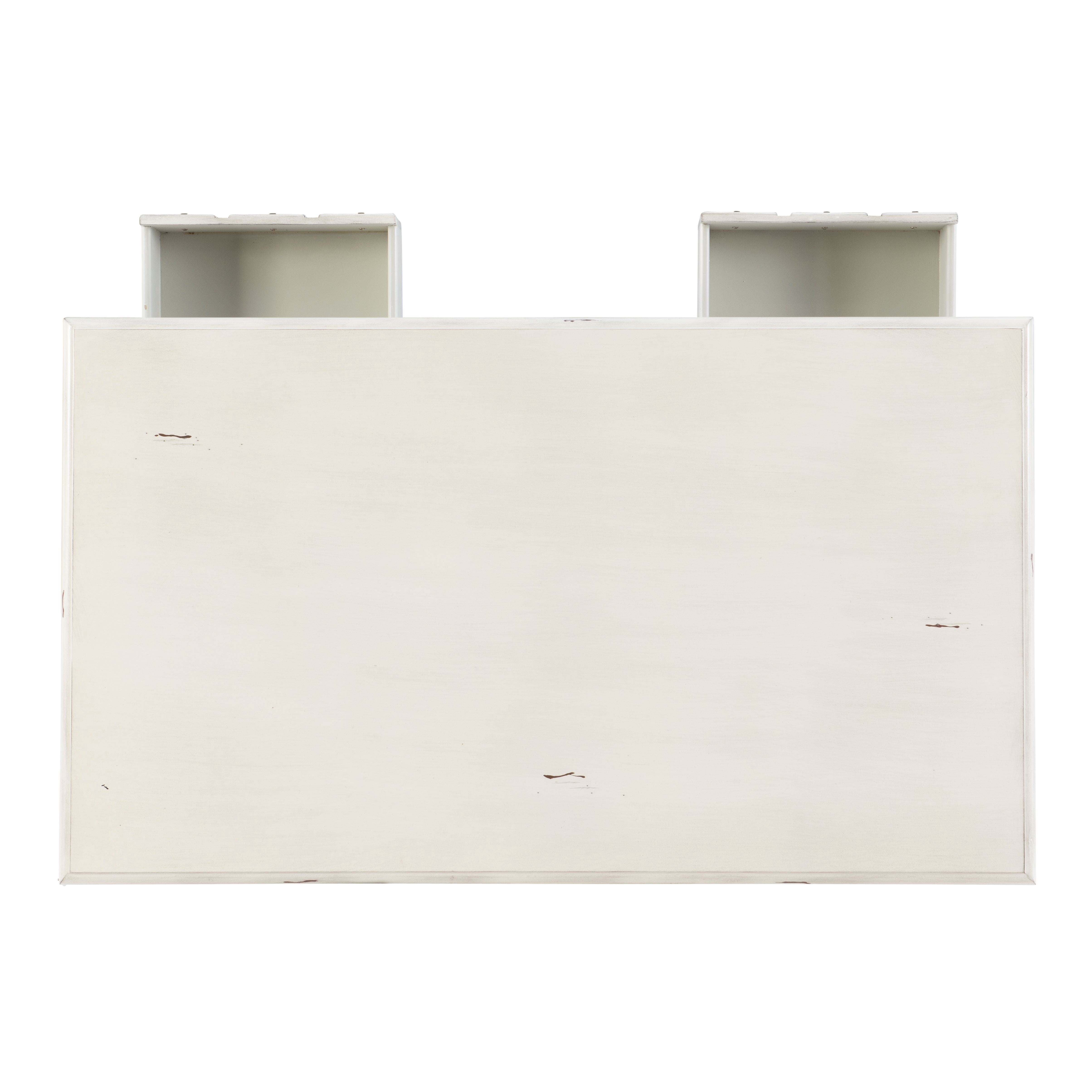 Powell Sadie 3-Drawer Coffee Table with Shelf, Cream