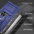 thumbnail image 5 of for Samsung Galaxy S10 Plus Case with HD Screen Protector, Build in 360° Rotating Ring Kickstand [Military Grade] Protective Case for Galaxy S10 Plus, Blue, 5 of 13