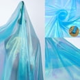 thumbnail image 1 of Tela Qidekjjt de organza iridiscente, color azul cielo, 3 m x 1,5 m, 1 of 7