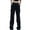 Black, variant on IROINNID Sales Cargo Pants for Women Button Loose Solid Trousers Pockets Zipper Long Pants,Black