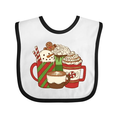 

Inktastic Christmas Drinks Boys or Girls Baby Bib