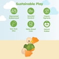 thumbnail image 3 of PlanToys® Wooden Push Along Duck Toy | Montessori Walking, Movement and Cause Effect Play Activity | Eco Friendly Pull and Push Toy for Early Development, 3 of 9