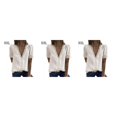 thumbnail image 2 of Jumpingount Camiseta de mujer Blusa de encaje con cuello en V Camisa de viaje Type5 NO5, 2 of 6