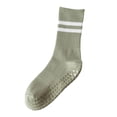 thumbnail image 2 of QSAWXQZ Women's Striped Non Slip Crew Socks Grip Sole Pilates Yoga Workout Socks Comfortable Daily Free Size, 2 of 6